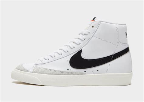 solid white nike blazers